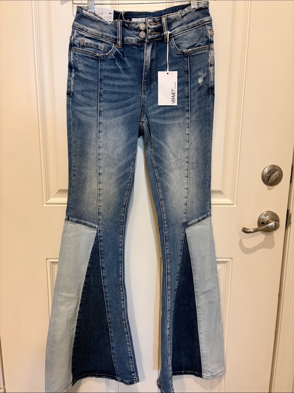 NWT Vervet LA Blue Bella High-Rise Flare Jeans Sz 27 - Picture 3 of 9